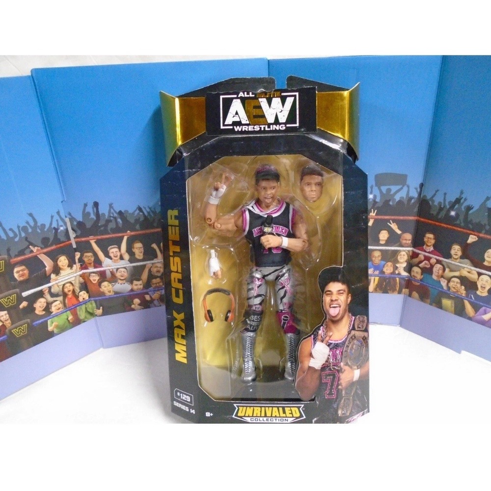 AEW Max Caster Unrivaled Series 14 figure Jazwares Brand New The Acclaimed